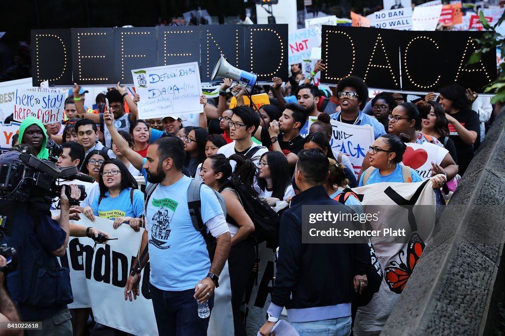 Immigration Activists Rally In Support Of The Deferred Action For Childhood Arrivals Plan