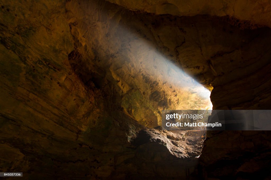 Sunbeams at Entrance of Carlsbad Caverns National Park