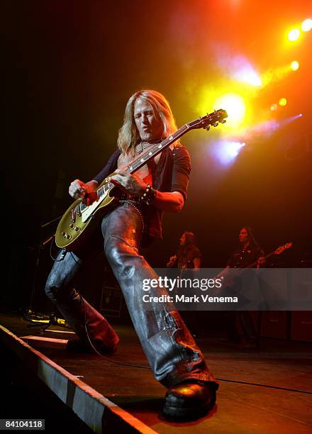 Doug Aldrich of Whitesnake performs live at 013 on December 21, 2008 in Tilburg, Netherlands.