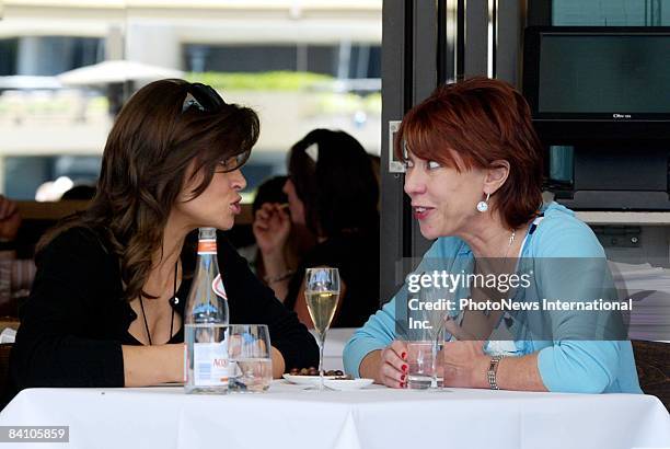 Presenters/novelists and both good friends, Kathy Lette and Lisa Wilkinson sighted at the Woolloomooloo Finger Wharf on December 22, 2008 in Sydney,...