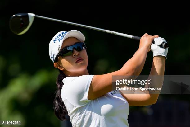 Sei Young Kim tees off on the 1st hole during the final round of the Canadian Pacific Women's Open on August 27, 2017 at The Ottawa Hunt and Golf...