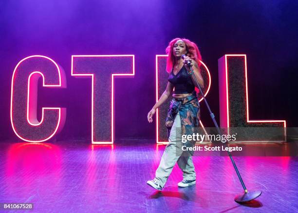 Performs in support of her CTRL tour at The Fillmore Detroit on August 30, 2017 in Detroit, Michigan.