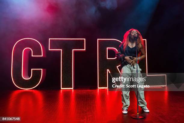 Performs in support of her CTRL tour at The Fillmore Detroit on August 30, 2017 in Detroit, Michigan.