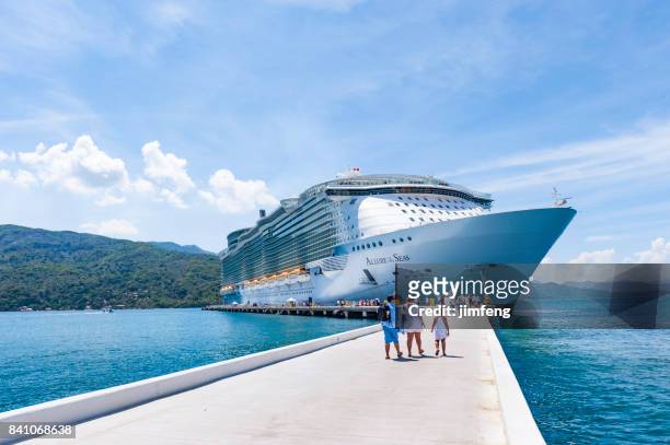 allure of the seas in haiti - moored stock pictures, royalty-free photos & images