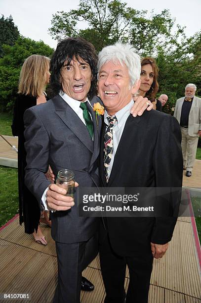 Ronnie Wood attends the wedding reception of Leah Wood and Jack MacDonald at Holm Wood on June 21, 2008 in London, England.