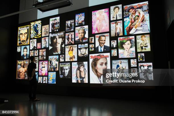 Rolling Stone / 50 Years special exhibition at Rock and Roll Hall of Fame and Museum on August 30, 2017 in Cleveland, Ohio.