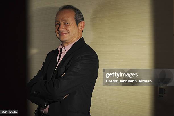 Chairman and CEO of Orascom Telecom, Naguib Sawiris is photographed for Business Week Magazine on November 18, 2008 in New York City.