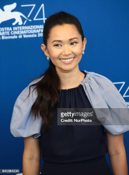 Venice, Italy. 30 August, 2017. Hong Chau attend the 'Downsizing' photocall during the 74th Venice Film Festival