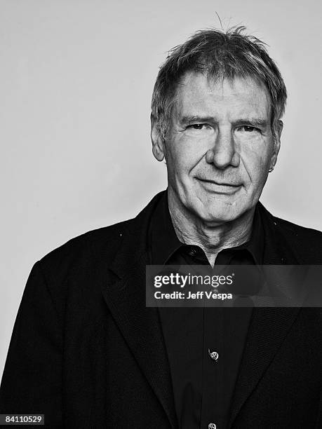 Actor Harrison Ford poses at a portrait session in Los Angeles for Self Assignment.