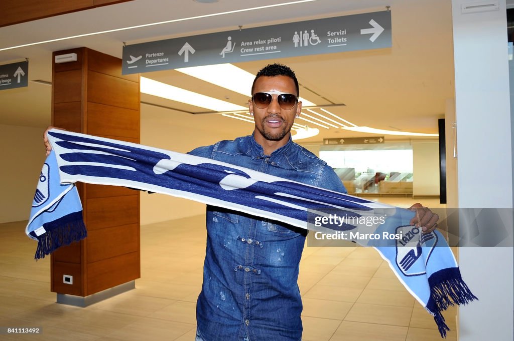 SS Lazio New Signing Nani Arrives In Rome