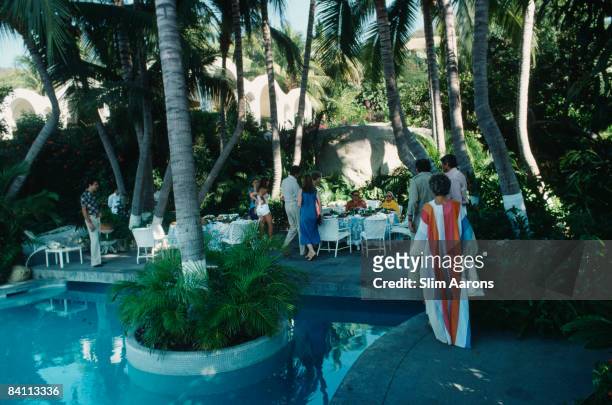 The pool at Bruno Pagliai's villa in Acapulco, January 1978.