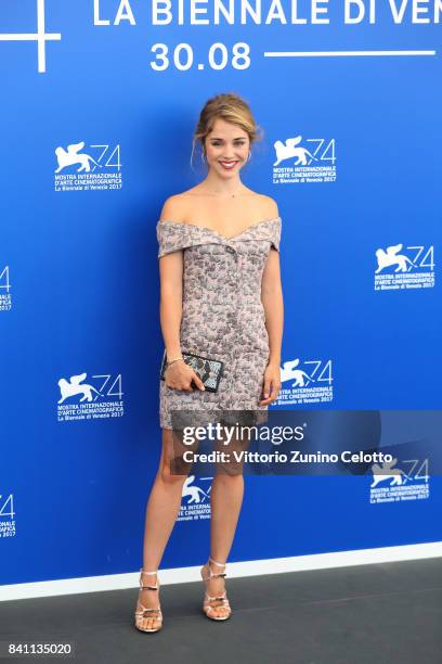 Alice Isaaz attends the 'Endangered Species ' photocall during the 74th Venice Film Festival at Sala Casino on August 31, 2017 in Venice, Italy.