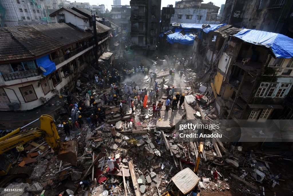 Five-storey building collapses in India