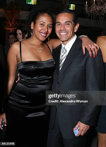 Eliane Henri and Mayor Antonio Villaraigosa