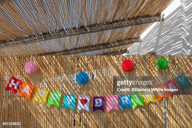 happy birthday - birthday flag stock pictures, royalty-free photos & images