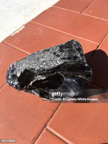 obsidian - lava stone stock pictures, royalty-free photos & images