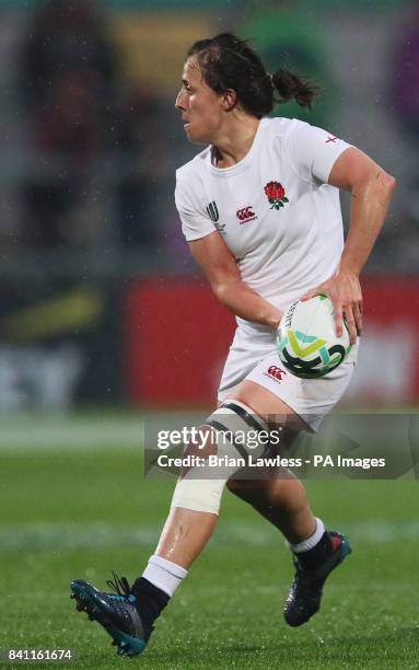 England's Katy McClean during the 2017 Women's World Cup, Semi Final match at the Kingspan Stadium, Belfast.