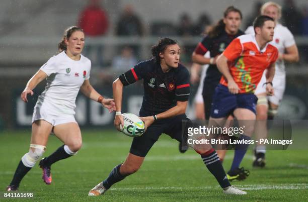 France's Shannon Izar during the 2017 Women's World Cup, Semi Final match at the Kingspan Stadium, Belfast.