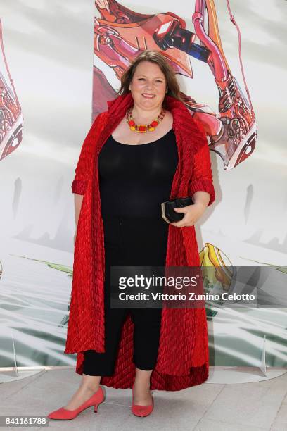 Joanna Scanlan attends the 'Pin Cushion' premiere during the 74th Venice Film Festival at on August 31, 2017 in Venice, Italy.