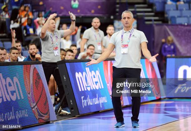 Igor Kokoskov Coach Slovenia during the FIBA Eurobasket 2017 Group A match between Slovenia and Poland on August 31, 2017 in Helsinki, Finland.