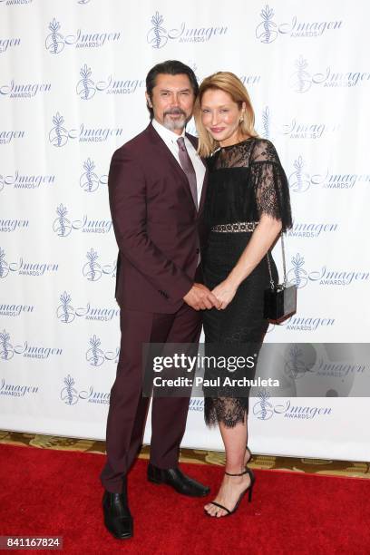 Actor Lou Diamond Phillips and his Wife Yvonne Phillips attend the 32nd Annual Imagen Awards at the Beverly Wilshire Four Seasons Hotel on August 18,...