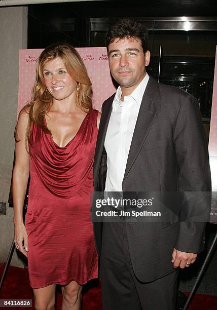 Actors Connie Britton and Kyle Chandler arrive at "Lars and the Real Girl" premiere at the Paris Theater on October 3, 2007 in New York City