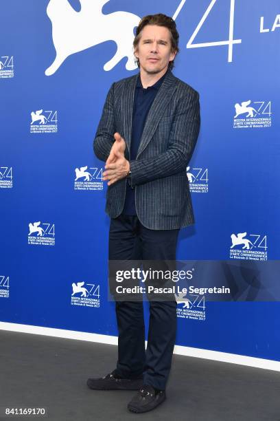 Ethan Hawke attends the 'First Reformed' photocall during the 74th Venice Film Festival at Sala Casino on August 31, 2017 in Venice, Italy.