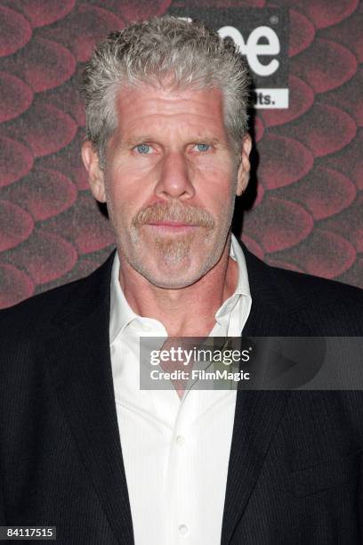 Actor Ron Perlman arrives at SPIKE TV's "Scream 2008" Awards held at the Greek Theatre on October 18, 2008 in Los Angeles, California.