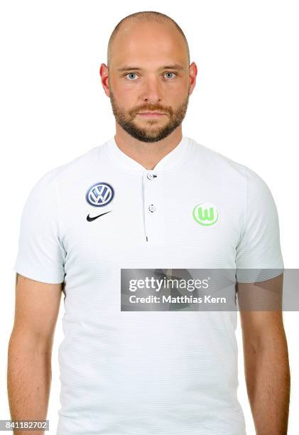 Head coach Stephan Lerch of VfL Wolfsburg poses during the Allianz Frauen Bundesliga Club Tour at AOK Stadion on August 29, 2017 in Wolfsburg,...