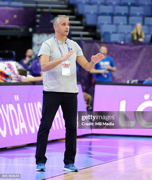 Igor Kokoskov Coach Slovenia during the FIBA Eurobasket 2017 Group A match between Slovenia and Poland on August 31, 2017 in Helsinki, Finland.