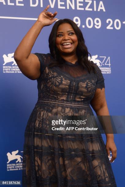 Actress Octavia Spencer attends the photocall of the movie "The Shape of Water" presented in competition "Venezia 74" at the 74th Venice Film...
