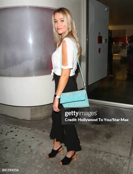 Actress Katrina Bowden is seen on August 30, 2017 in Los Angeles, CA.