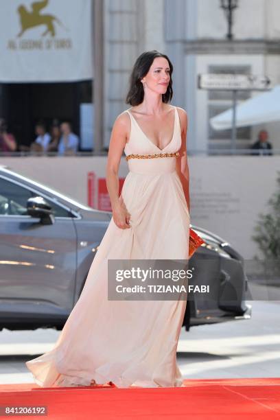 Actress and member of the jury Rebecca Hall arrives for the premiere of the movie "First Reformed" presented in competition at the 74th Venice Film...