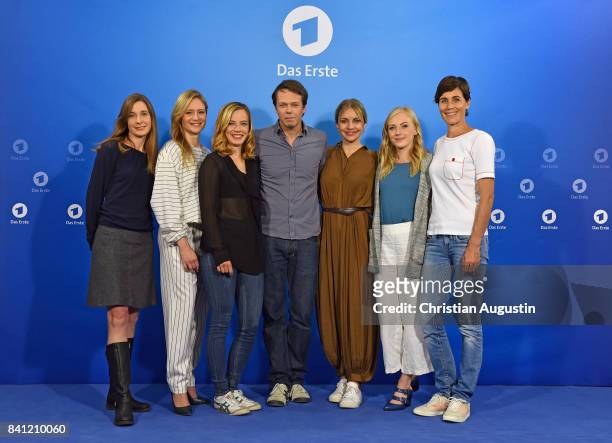 Britta Knoeller , Julia Jentsch, Saskia Rosendahl, Hans-Christian Schmid , Johanna Ingelfinger, Elisa Schlott and Nina Kunzendorf pose during the...