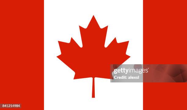 canada flag - canada flag stock illustrations