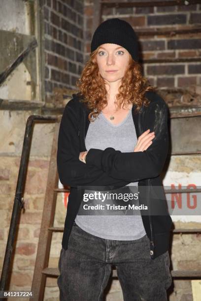 Marleen Lohse during the set visit of the movie 'Story of Berlin' on August 31, 2017 in Berlin, Germany.