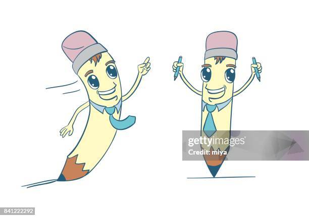 pen character - elementary classroom fun stock illustrations