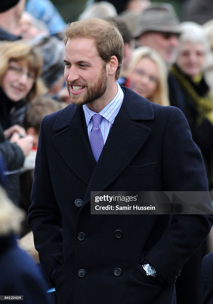 The Royal Family Attend Christmas Day Service At St Mary Magdalene Church