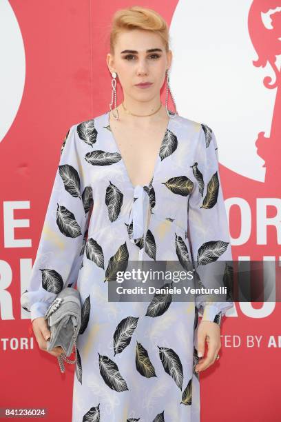 Zosia Mamet attends the 'Miu Miu Women's Tales' photocall during the 74th Venice Film Festival at on August 31, 2017 in Venice, Italy.