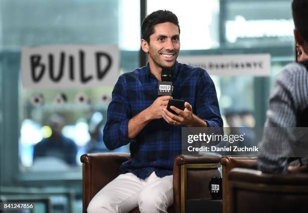 Nev Schulman attends the Build Series to discuss the show 'Catfish' at Build Studio on August 31, 2017 in New York City.