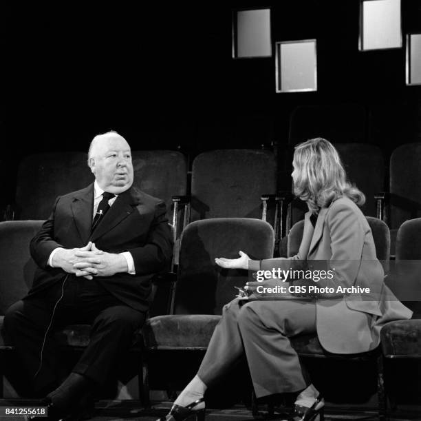 Correspondent, Pia Lindstrom interviews Film director Alfred Hitchcock for the performing arts television program, "Camera Three." Episode: The...