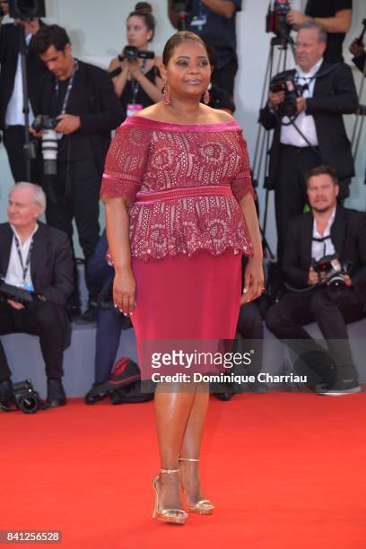 Octavia Spencer walks the red carpet ahead of the 'The Shape Of Water' screening during the 74th Venice Film Festival at Sala Grande on August 31,...