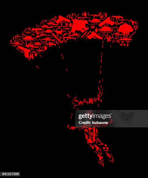 parachuting war and modern warfare vector icon pattern - skydiving plane stock illustrations