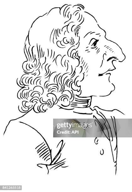 Caricature du compositeur Antonio Vivaldi.