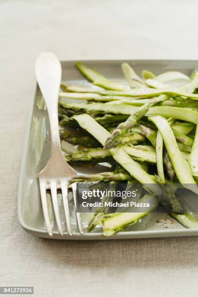 shaved asparagus salad - shaved asparagus stock pictures, royalty-free photos & images