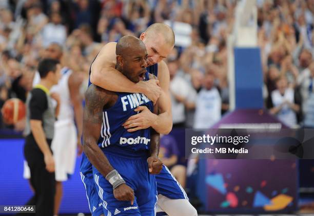 Jamar Wilson of Finland during the FIBA Eurobasket 2017 Group A match between France and Finland on August 31, 2017 in Helsinki, Finland.