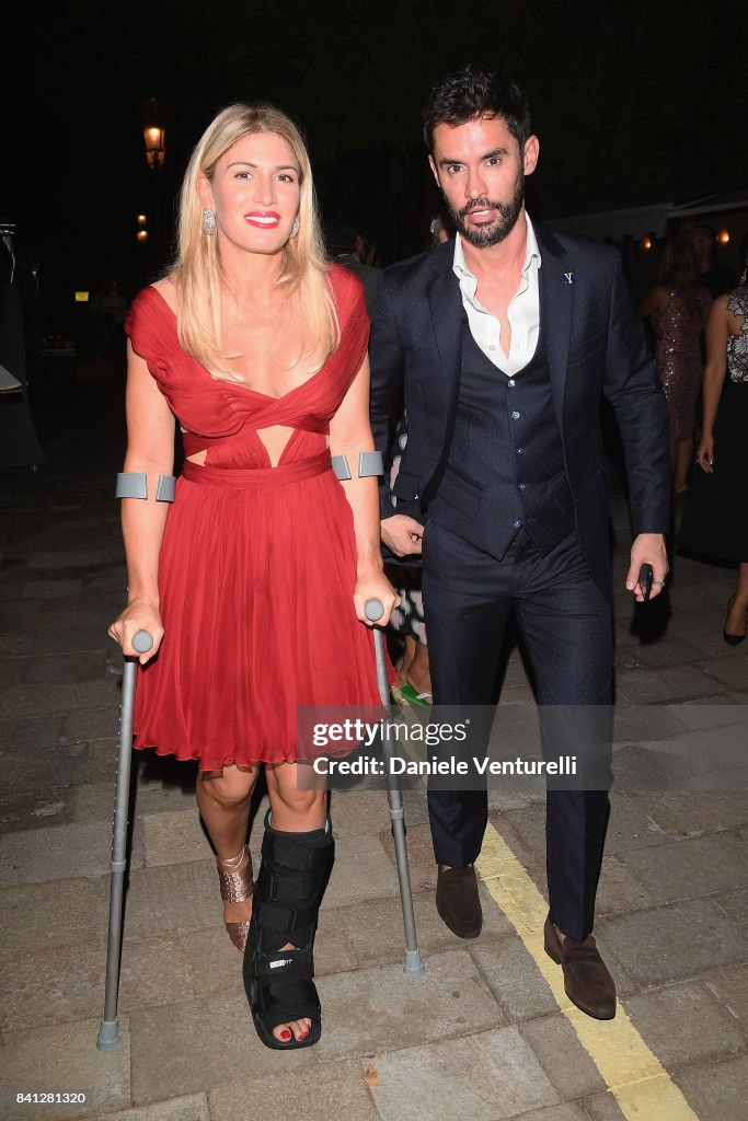 Hofit Golan and Jean-Bernard Fernandez-Versini leaving the Vanity