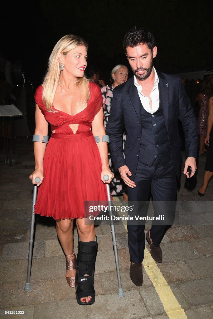 Hofit Golan and Jean-Bernard Fernandez-Versini leaving the Vanity