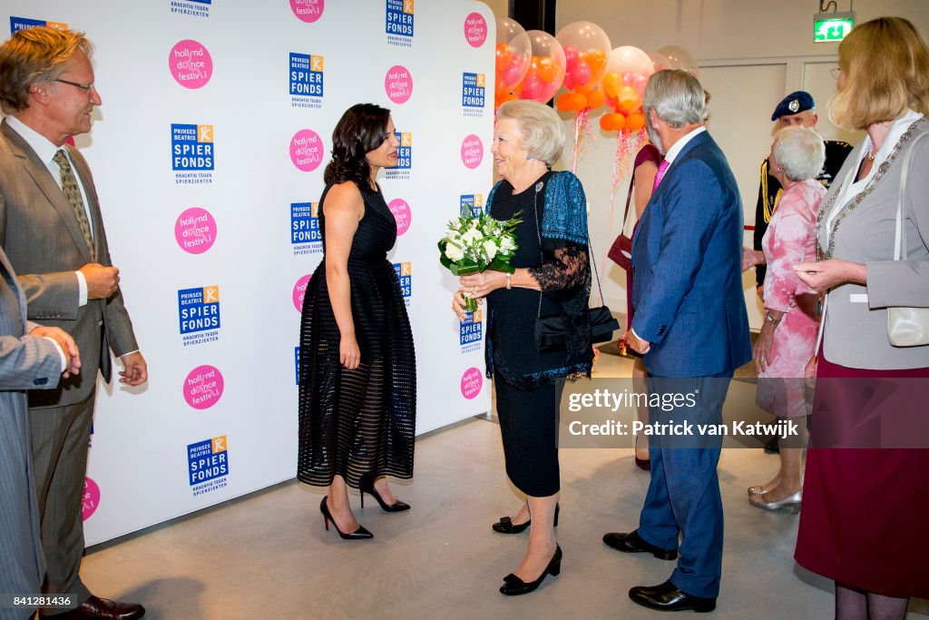 Princess Beatrix Of The Netherlands Visits Dance Event "Free to Move" In The Hague