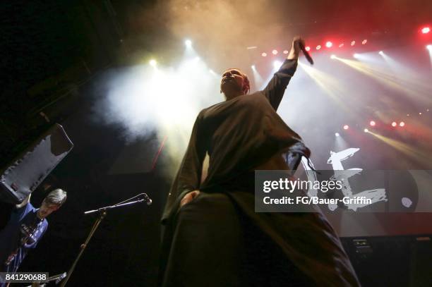 Singer Svatoslav Vakarachuk of the band Okean Enzy performs at the Avalon, Hollywood on March 13, 2017 in Los Angeles, California.